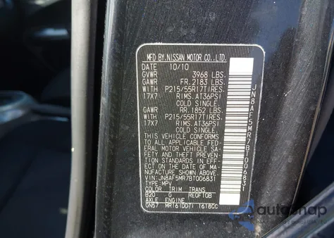 2011 Nissan Juke S from USA, damaged, VIN JN8AF5MR7BT006831